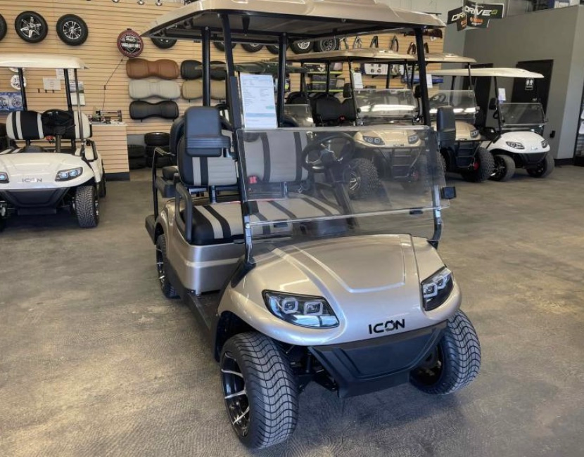 Image of a golf cart with AGM batteries