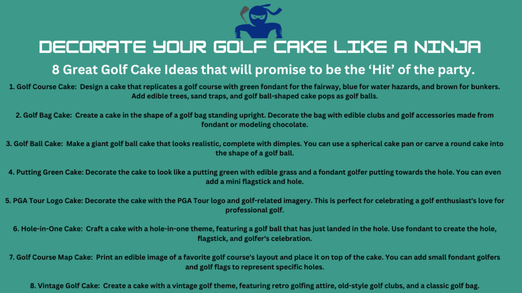 Golf Cake Ideas